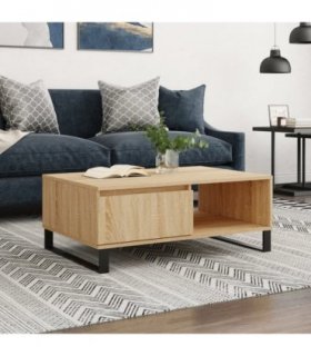 vidaXL Coffee Table Sonoma Oak 90x60x35 cm Engineered Wood — V0672043676