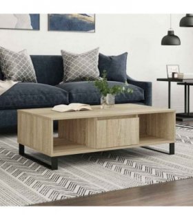 vidaXL Coffee Table Sonoma Oak 104x60x35 cm Engineered Wood