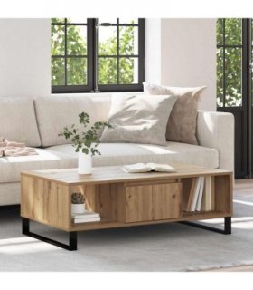vidaXL Coffee Table Artisan Oak 104 x 60 x 35 cm Engineered Wood