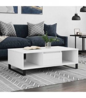 vidaXL Coffee Table White 104x60x35 cm Engineered Wood