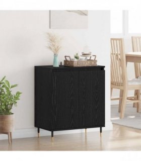 vidaXL Sideboard Black Oak 60 x 35 x 70 cm Engineered Wood — V0672043699