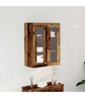 vidaXL Wall Cabinet Old Wood 69.5 x 34 x 90 cm Engineered Wood — V0672043725