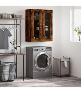 vidaXL Wall Mounted Cabinet Smoked Oak 69.5x34x90 cm — V0672043726