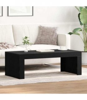vidaXL Coffee Table Black Oak 102 x 50 x 35 cm Engineered Wood — V0672044173