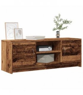 vidaXL TV Cabinet Old Wood 102x30x37.5 cm Engineered Wood