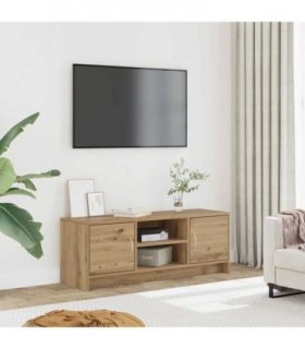vidaXL TV Cabinet Artisan Oak 102x30x37.5 cm Engineered Wood