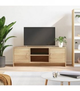 vidaXL TV Cabinet Sonoma Oak 102x30x37.5 cm Engineered Wood