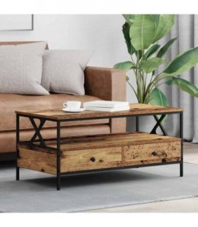 vidaXL Coffee Table Old wood 100 x 51 x 45 cm Engineered wood