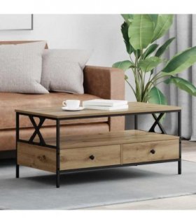 vidaXL Coffee Table Artisan oak 100 x 51 x 45 cm Engineered wood — V0672044868