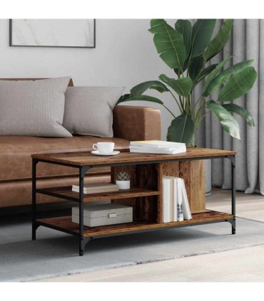 vidaXL Coffee Table Old Wood 100 x 50 x 45 cm Engineered Wood