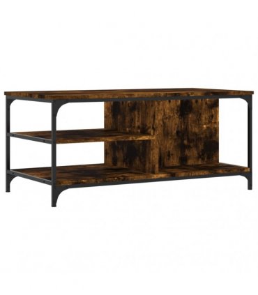 vidaXL Coffee Table Smoked Oak 100x50x45 cm Engineered Wood — V0672044873