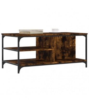 vidaXL Coffee Table Smoked Oak 100x50x45 cm Engineered Wood — V0672044873