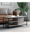 vidaXL Coffee Table Grey Sonoma 100x50x45 cm Engineered Wood — V0672044874
