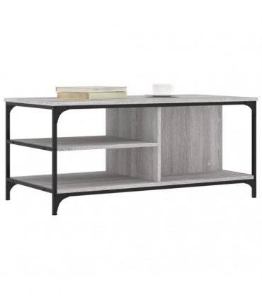 vidaXL Coffee Table Grey Sonoma 100x50x45 cm Engineered Wood — V0672044874