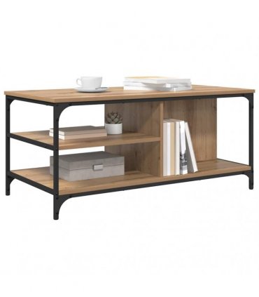 vidaXL Coffee Table Artisan Oak 100 x 50 x 45 cm Engineered Wood