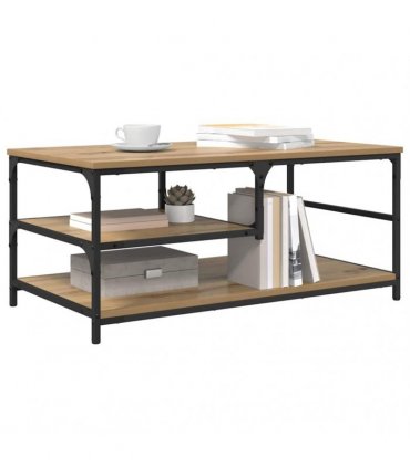 vidaXL Coffee Table Artisan Oak 90 x 49 x 40 cm Engineered Wood