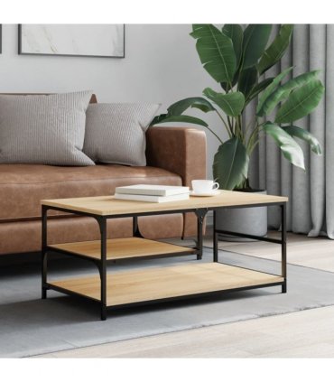 vidaXL Coffee Table Sonoma Oak 90x49x40 cm Engineered Wood