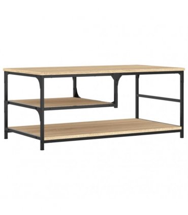 vidaXL Coffee Table Sonoma Oak 90x49x40 cm Engineered Wood