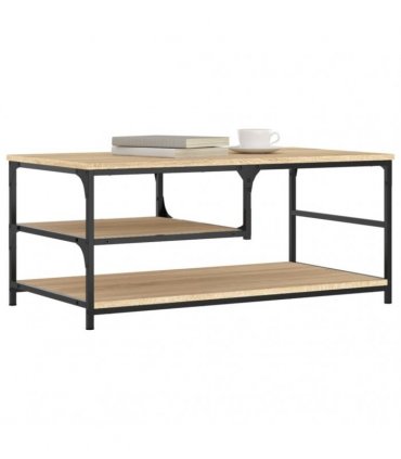 vidaXL Coffee Table Sonoma Oak 90x49x40 cm Engineered Wood