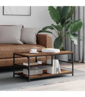 vidaXL Coffee Table Old Wood 90 x 49 x 40 cm Engineered Wood