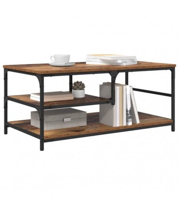 vidaXL Coffee Table Old Wood 90 x 49 x 40 cm Engineered Wood