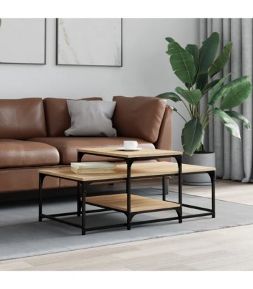 vidaXL Coffee Table Sonoma Oak 102x60x45 cm Engineered Wood