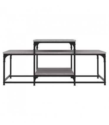 vidaXL Coffee Table Grey Sonoma 102x60x45 cm Engineered Wood
