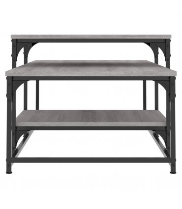 vidaXL Coffee Table Grey Sonoma 102x60x45 cm Engineered Wood