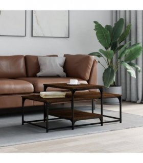 vidaXL Coffee Table Brown Oak 102x60x45 cm Engineered Wood