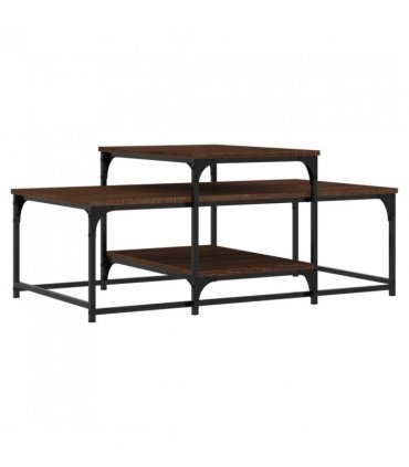 vidaXL Coffee Table Brown Oak 102x60x45 cm Engineered Wood