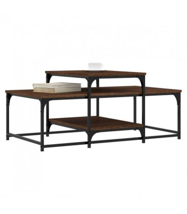 vidaXL Coffee Table Brown Oak 102x60x45 cm Engineered Wood