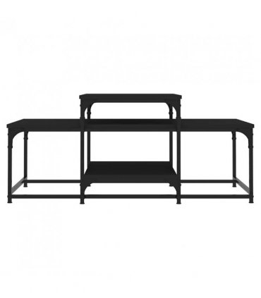 vidaXL Coffee Table Black 102x60x45 cm Engineered Wood