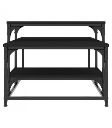 vidaXL Coffee Table Black 102x60x45 cm Engineered Wood