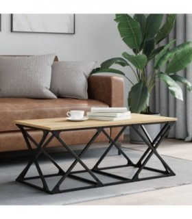 vidaXL Coffee Table Sonoma Oak 100x49x40 cm Engineered Wood