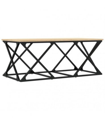 vidaXL Coffee Table Sonoma Oak 100x49x40 cm Engineered Wood