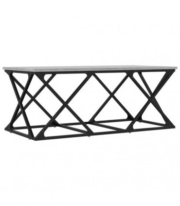 vidaXL Coffee Table Grey Sonoma 100x49x40 cm Engineered Wood
