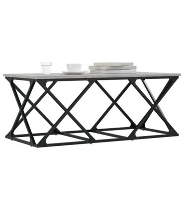 vidaXL Coffee Table Grey Sonoma 100x49x40 cm Engineered Wood
