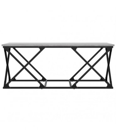 vidaXL Coffee Table Grey Sonoma 100x49x40 cm Engineered Wood