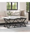 vidaXL Coffee Table Black Oak 100 x 49 x 40 cm Engineered Wood