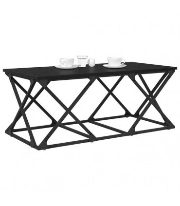 vidaXL Coffee Table Black Oak 100 x 49 x 40 cm Engineered Wood