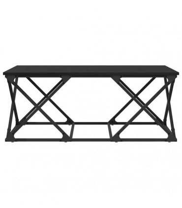 vidaXL Coffee Table Black Oak 100 x 49 x 40 cm Engineered Wood