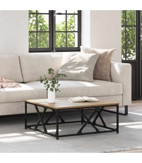 vidaXL Coffee Table Artisan Oak 70 x 70 x 30 cm Engineered Wood