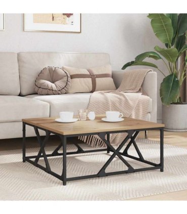 vidaXL Coffee Table Artisan Oak 70 x 70 x 30 cm Engineered Wood