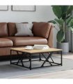 vidaXL Coffee Table Sonoma Oak 70x70x30 cm Engineered Wood — Size: 70 x 70 x 30 cm
