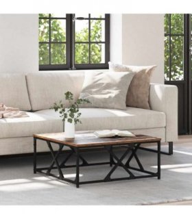vidaXL Coffee Table Old Wood 70 x 70 x 30 cm Engineered Wood