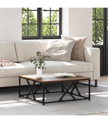 vidaXL Coffee Table Old Wood 70 x 70 x 30 cm Engineered Wood