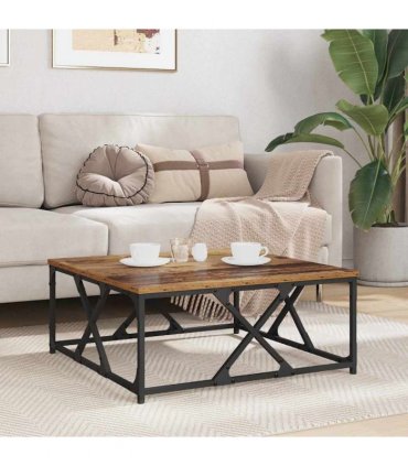vidaXL Coffee Table Old Wood 70 x 70 x 30 cm Engineered Wood