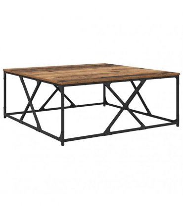 vidaXL Coffee Table Old Wood 100 x 100 x 40 cm Engineered Wood