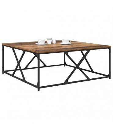 vidaXL Coffee Table Old Wood 100 x 100 x 40 cm Engineered Wood