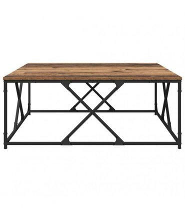 vidaXL Coffee Table Old Wood 100 x 100 x 40 cm Engineered Wood